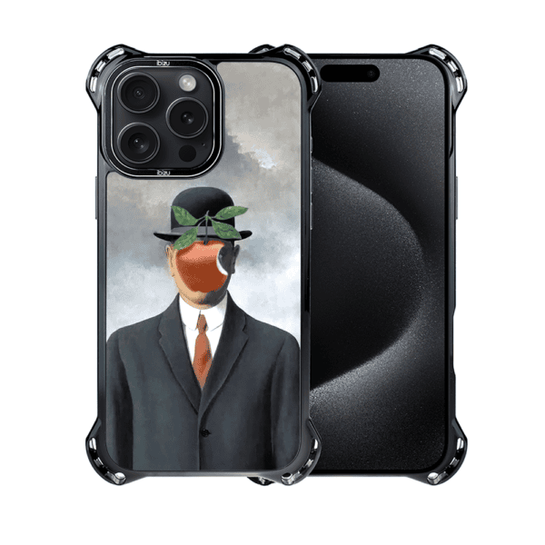 Etui do iPhone 15 Pro, Ibizu DropGuard Ultra z MagSafe, Rene Magritte, syn człowieczy (8)