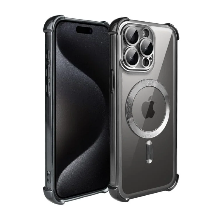 Etui do iPhone 15 Pro Magsafe Luxury Anti-Shock Lens Protect, czarne (3)