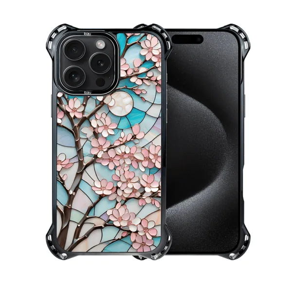 Etui do iPhone 15 Pro Max, Ibizu DropGuard Ultra z MagSafe, Barwy Szkła, Księżycowa Wiśnia (3)