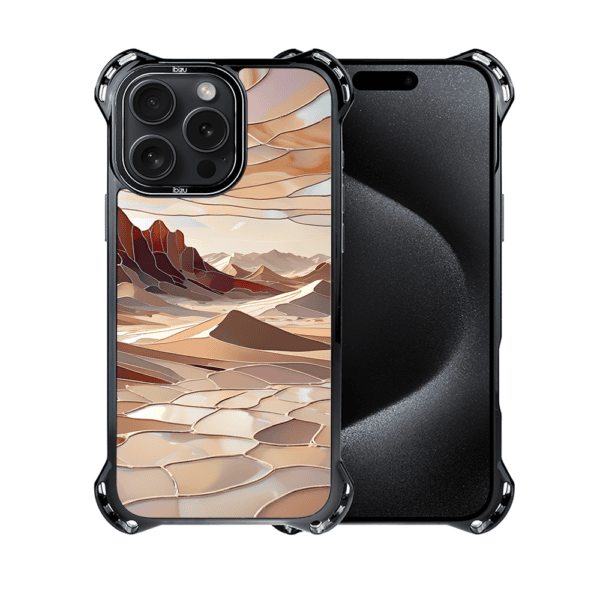 Etui do iPhone 15 Pro Max, Ibizu DropGuard Ultra z MagSafe, Barwy Szkła, Pustynny spokój (3)