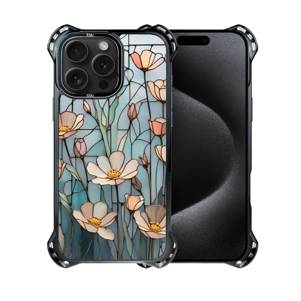 Etui do iPhone 15 Pro Max, Ibizu DropGuard Ultra z MagSafe, Barwy Szkła, Szept kwiatów polnych (8)