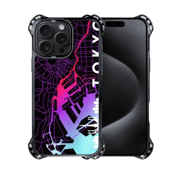 Etui do iPhone 15 Pro Max, Ibizu DropGuard Ultra z MagSafe, Mapy Świata, Tokyo (8)
