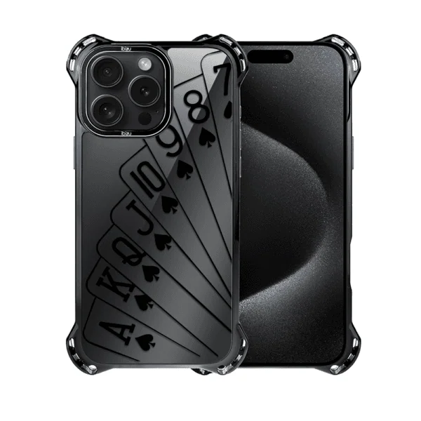 Etui do iPhone 15 Pro Max, Ibizu DropGuard Ultra z MagSafe, Midnight, Karty do gry (3)