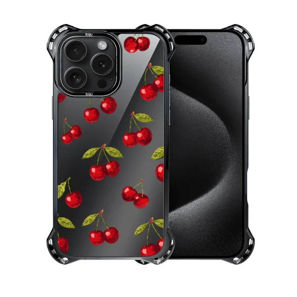 Etui do iPhone 15 Pro Max, Ibizu DropGuard Ultra z MagSafe, Midnight, Wiśniowa noc (8)