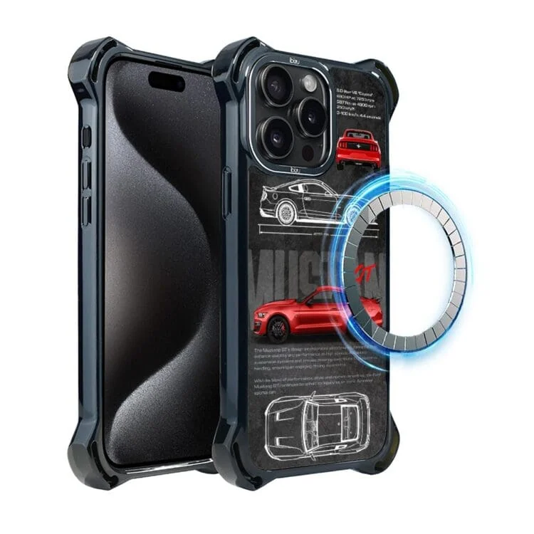 Etui do iPhone 15 Pro Max, Ibizu DropGuard Ultra z MagSafe, TechDrive, GT V8 “Coyote” (7)