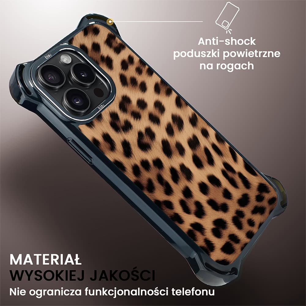 Etui do iPhone 15 Pro Max, Ibizu DropGuard Ultra z MagSafe, Zew Natury, Pantera (3)