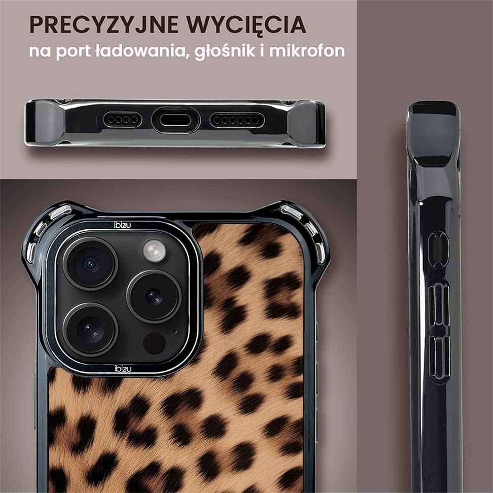 Etui do iPhone 15 Pro Max, Ibizu DropGuard Ultra z MagSafe, Zew Natury, Pantera (5)