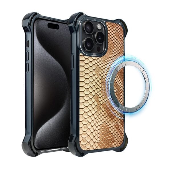 Etui do iPhone 15 Pro Max, Ibizu DropGuard Ultra z MagSafe, Zew Natury, Pantera (7)
