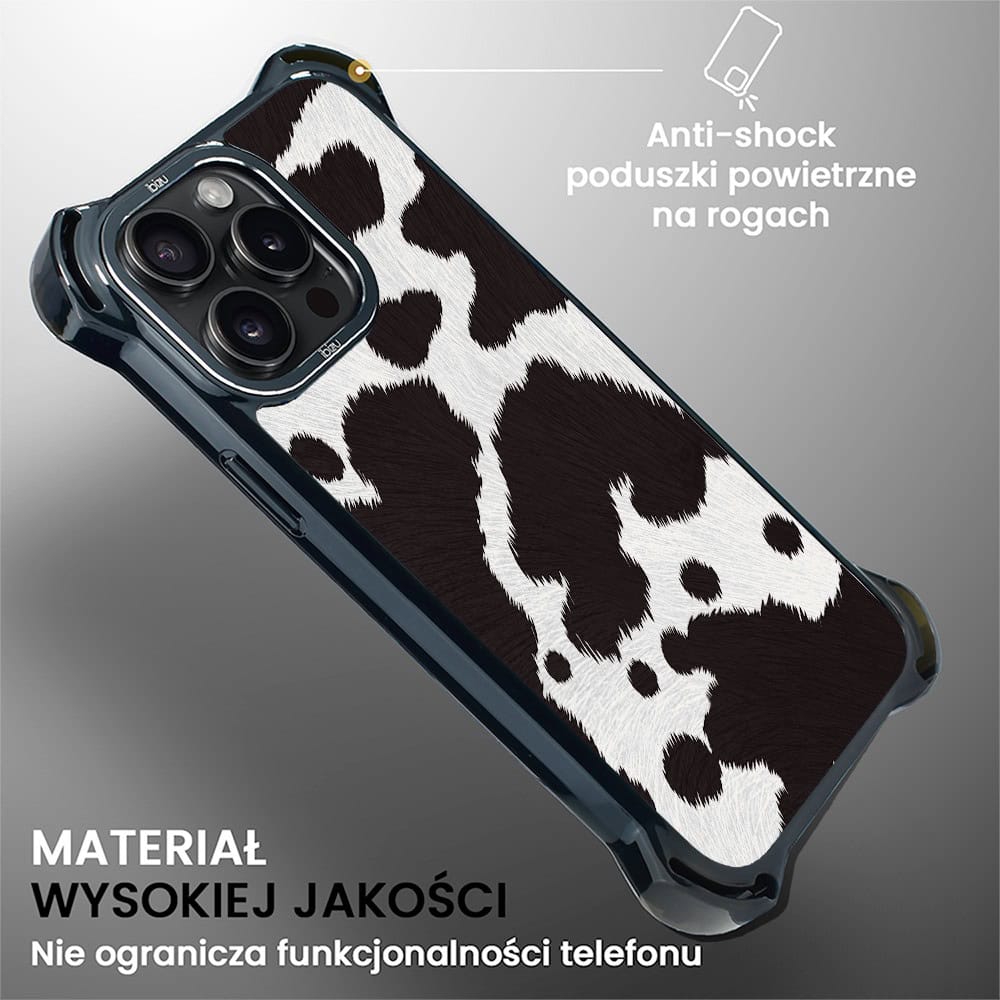 Etui do iPhone 15 Pro Max, Ibizu DropGuard Ultra z MagSafe, Zew Natury, Polska krowa (3)
