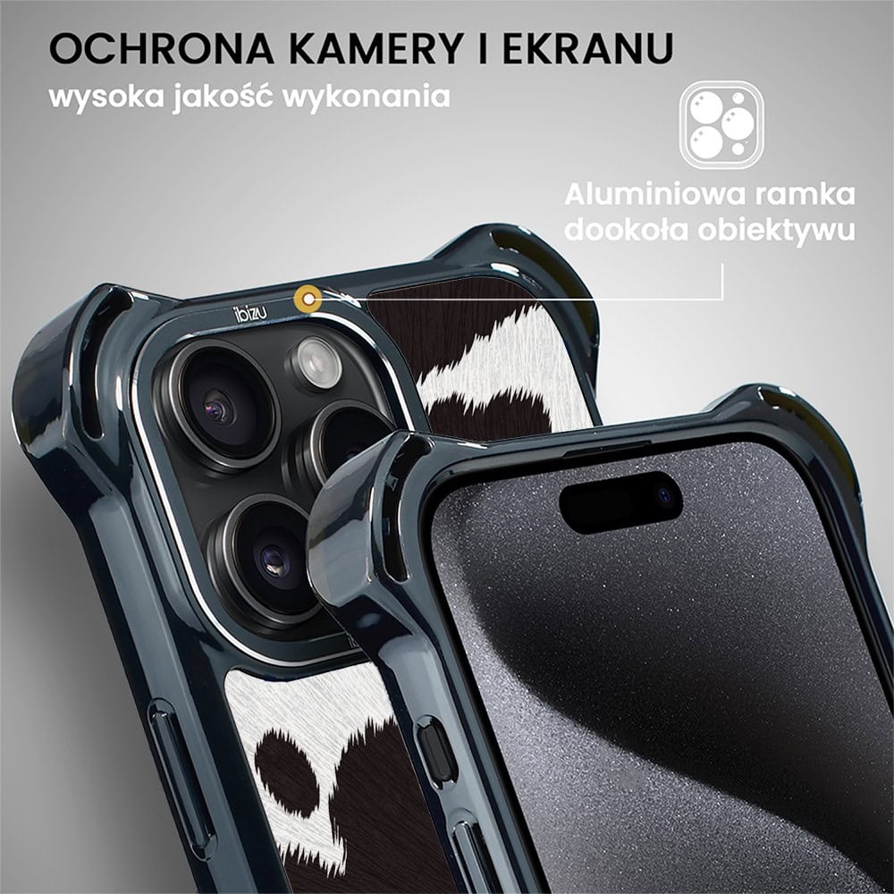 Etui do iPhone 15 Pro Max, Ibizu DropGuard Ultra z MagSafe, Zew Natury, Polska krowa (4)