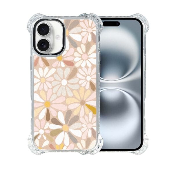 Etui do iPhone 16, Ibizu DropGuard Ultra z MagSafe, BOHO, Kwiaty vintage (2)