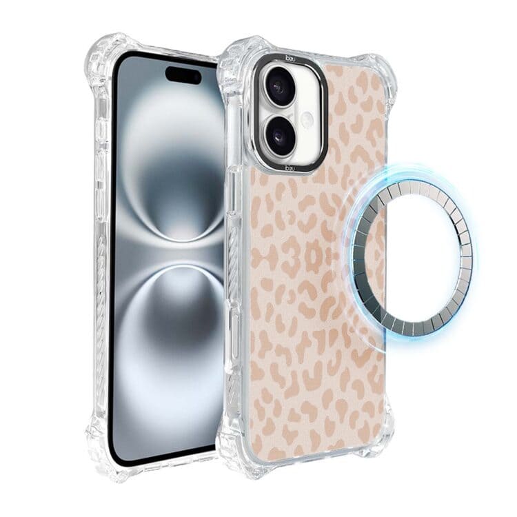 Etui do iPhone 16, Ibizu DropGuard Ultra z MagSafe, Delikatna panterka (1)
