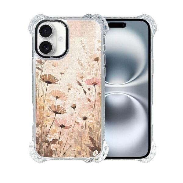 Etui do iPhone 16, Ibizu DropGuard Ultra z MagSafe, Kwiatowa łąka (2)