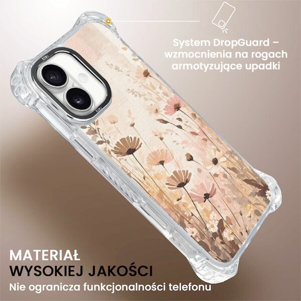 Etui do iPhone 16, Ibizu DropGuard Ultra z MagSafe, Kwiatowa łąka (6)