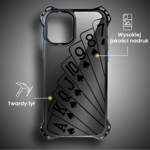 Etui do iPhone 16, Ibizu DropGuard Ultra z MagSafe, Midnight, Karty do gry (2)