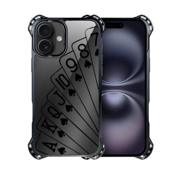 Etui do iPhone 16, Ibizu DropGuard Ultra z MagSafe, Midnight, Karty do gry (4)