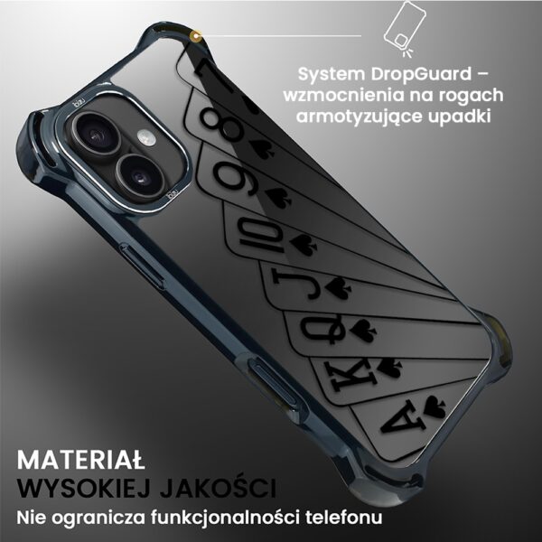Etui do iPhone 16, Ibizu DropGuard Ultra z MagSafe, Midnight, Karty do gry (8)