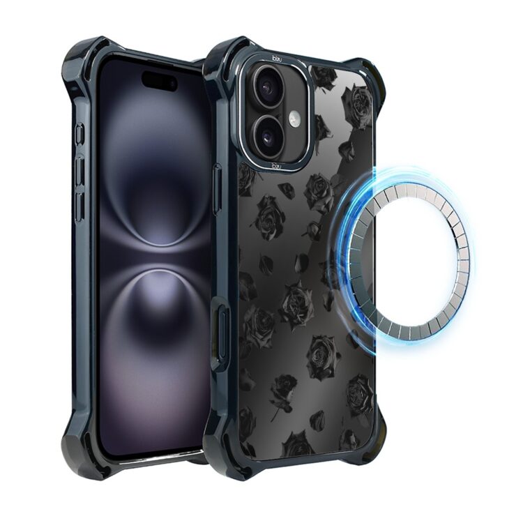 Etui do iPhone 16, Ibizu DropGuard Ultra z MagSafe, Midnight, Sen róż (3)