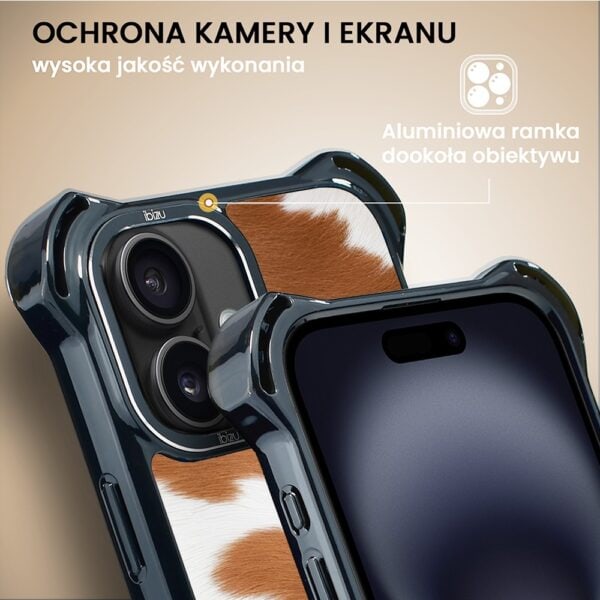 Etui do iPhone 16, Ibizu DropGuard Ultra z MagSafe, Zew Natury, Alpejska krowa (6)