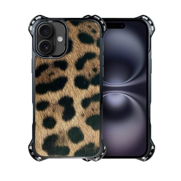 Etui do iPhone 16, Ibizu DropGuard Ultra z MagSafe, Zew Natury, Lampart (3)