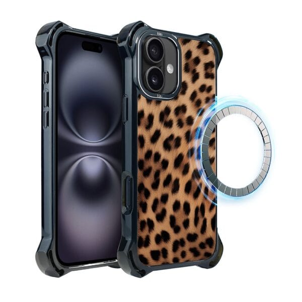 Etui do iPhone 16, Ibizu DropGuard Ultra z MagSafe, Zew Natury, Pantera (2)