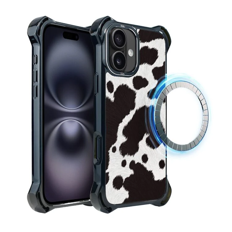 Etui do iPhone 16, Ibizu DropGuard Ultra z MagSafe, Zew Natury, Polska krowa (2)