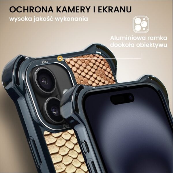 Etui do iPhone 16, Ibizu DropGuard Ultra z MagSafe, Zew Natury, Wąż (6)