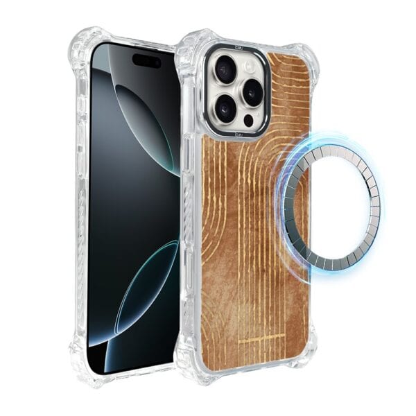 Etui do iPhone 16 Pro, Ibizu DropGuard Ultra z MagSafe, BOHO, Geometryczne linie (8)