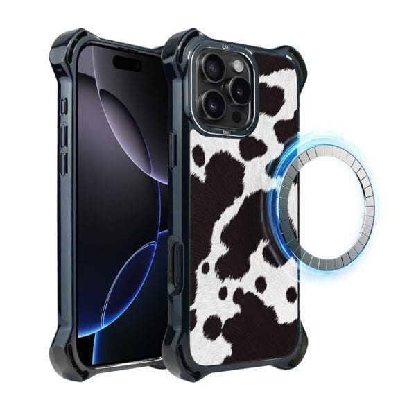 Etui do iPhone 16 Pro, Ibizu DropGuard Ultra z MagSafe, Zew Natury, Polska krowa (3)