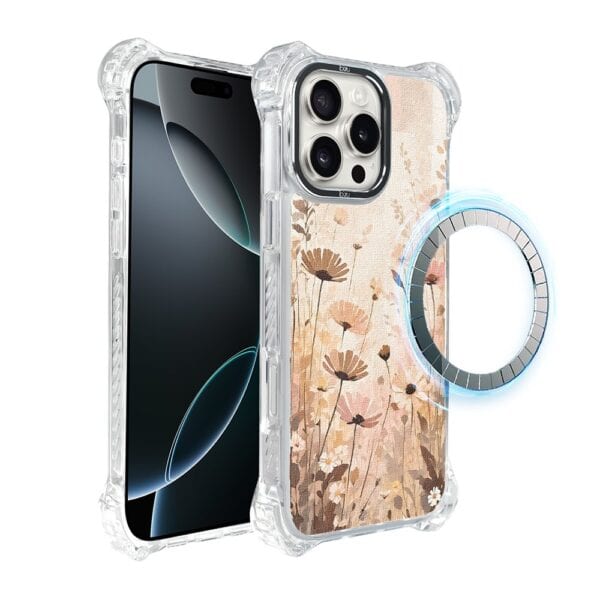 Etui do iPhone 16 Pro Max, Ibizu DropGuard Ultra z MagSafe, Kwiatowa łąka (8)