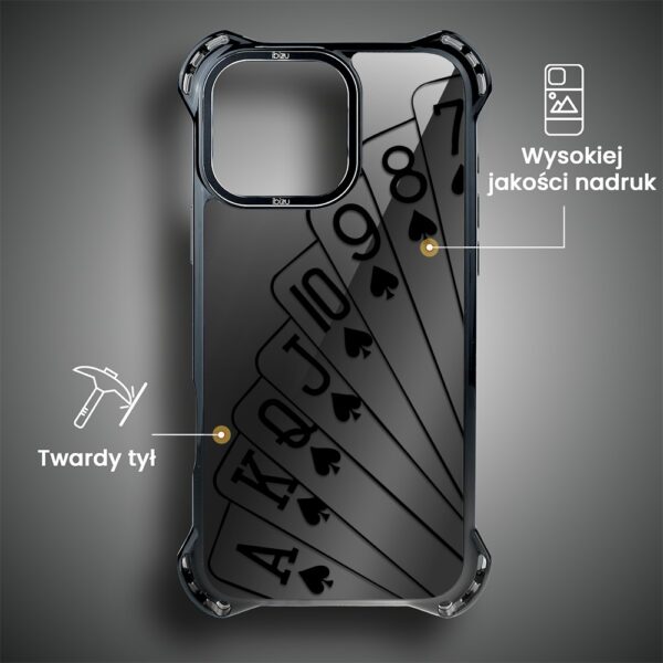 Etui do iPhone 16 Pro Max, Ibizu DropGuard Ultra z MagSafe, Midnight, Karty do gry (2)