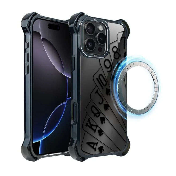 Etui do iPhone 16 Pro Max, Ibizu DropGuard Ultra z MagSafe, Midnight, Karty do gry (4)