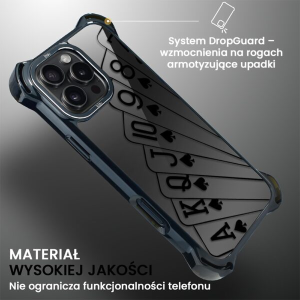 Etui do iPhone 16 Pro Max, Ibizu DropGuard Ultra z MagSafe, Midnight, Karty do gry (8)