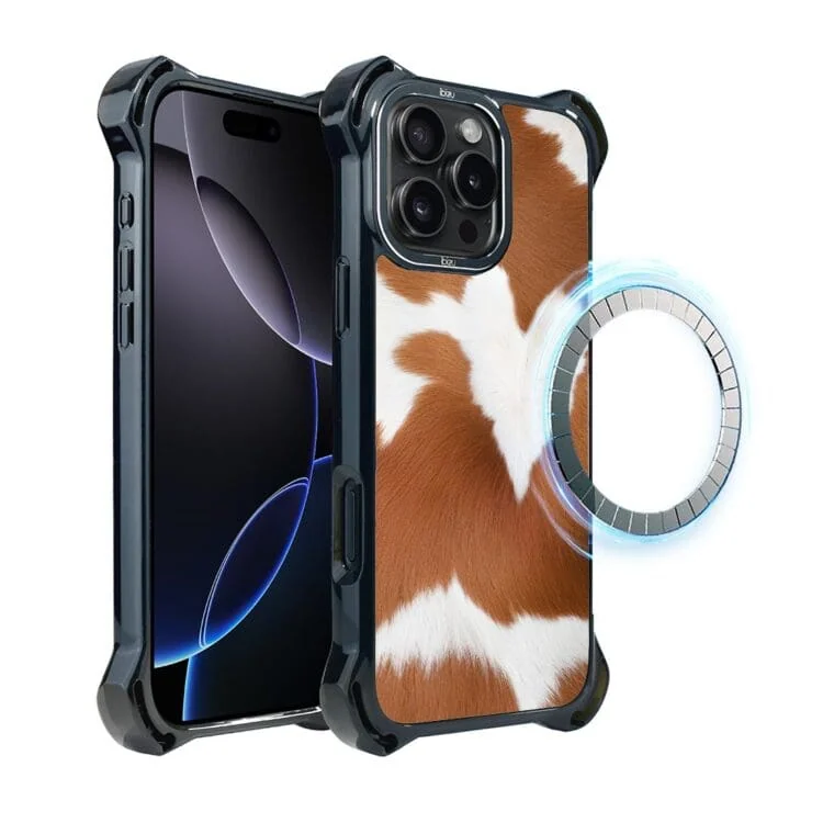 Etui do iPhone 16 Pro Max, Ibizu DropGuard Ultra z MagSafe, Zew Natury, Alpejska krowa (4)