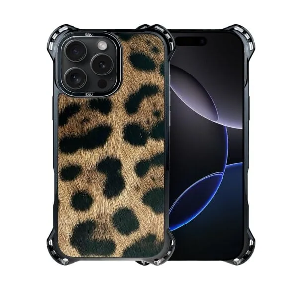 Etui do iPhone 16 Pro Max, Ibizu DropGuard Ultra z MagSafe, Zew Natury, Lampart (3)