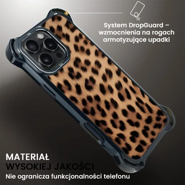 Etui do iPhone 16 Pro Max, Ibizu DropGuard Ultra z MagSafe, Zew Natury, Pantera (5)
