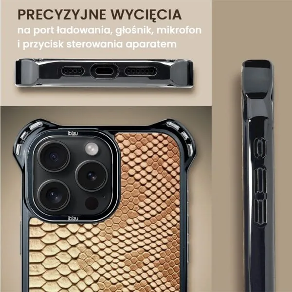 Etui do iPhone 16 Pro Max, Ibizu DropGuard Ultra z MagSafe, Zew Natury, Wąż (6)