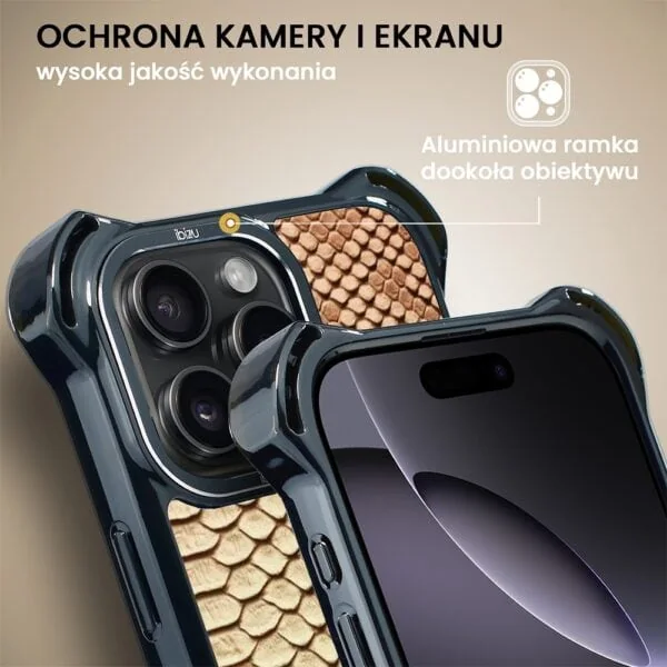 Etui do iPhone 16 Pro Max, Ibizu DropGuard Ultra z MagSafe, Zew Natury, Wąż (7)
