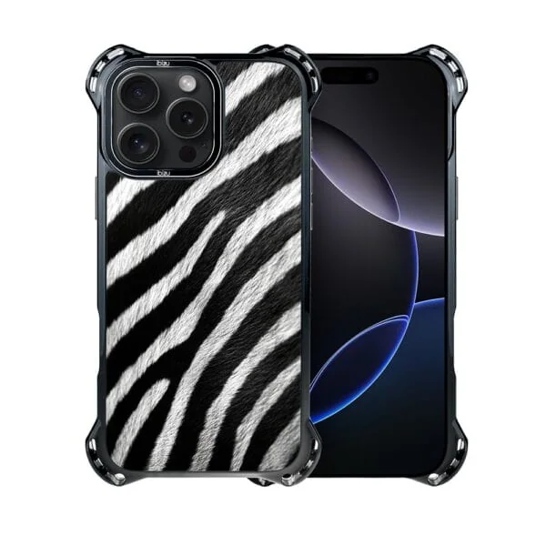 Etui do iPhone 16 Pro Max, Ibizu DropGuard Ultra z MagSafe, Zew Natury, Zebra (2)