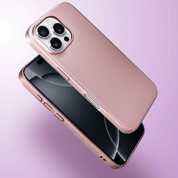 Etui do iPhone 16 Pro Max Skin Matt satynowe ultra cienkie, różowe (5)