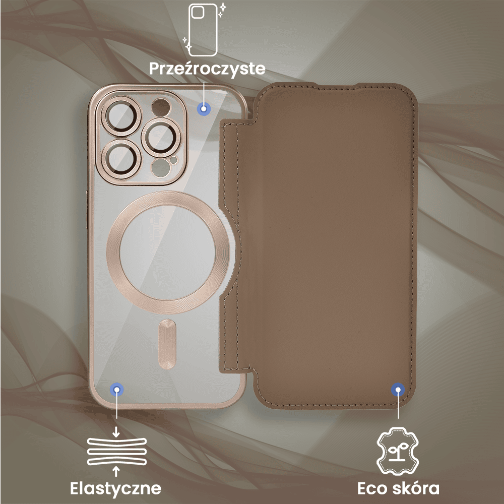 Etui-do-iPhone-16-Pro-typu-ksiazka-Book-Magsafe-Lens-Protect-z-klapka-pustynny-braz-pop-3