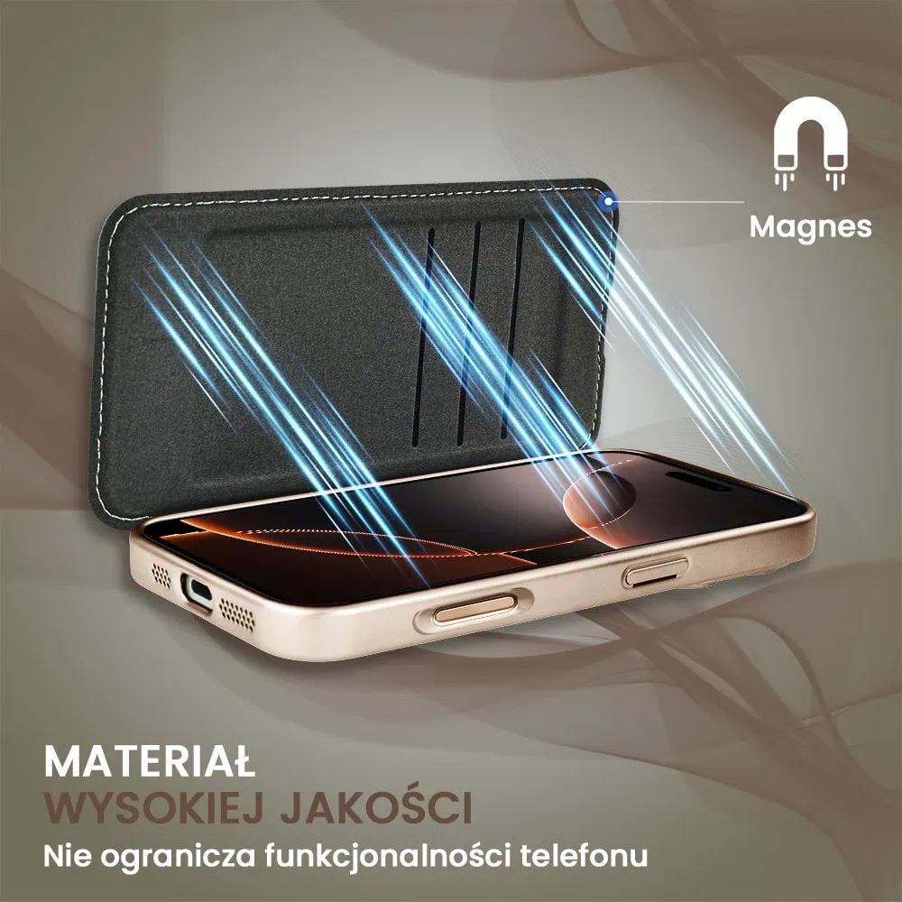 Etui-do-iPhone-16-Pro-typu-ksiazka-Book-Magsafe-Lens-Protect-z-klapka-pustynny-braz-pop-5
