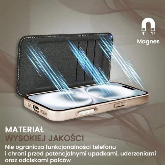 Etui-do-iPhone-16-typu-ksiazka-Book-Magsafe-Lens-Protect-z-klapka-pustynny-braz-pop-5