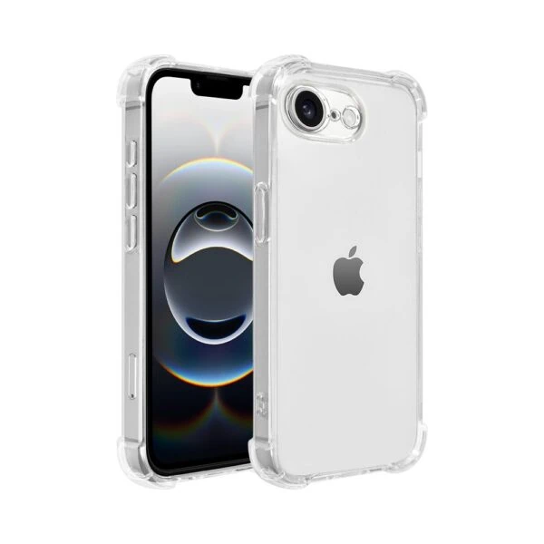 Etui do iPhone 16e pancerne, anti-shock ze wzmocnionymi krawędziami, przeźroczyste (5)