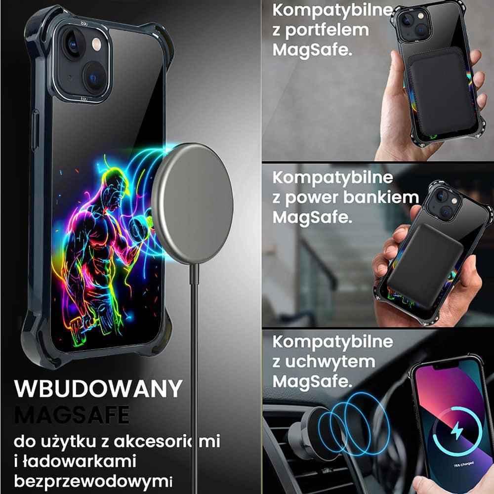 Etui do iPhone 13, Ibizu DropGuard Ultra z MagSafe, ElectroMove, Jest moc (8)