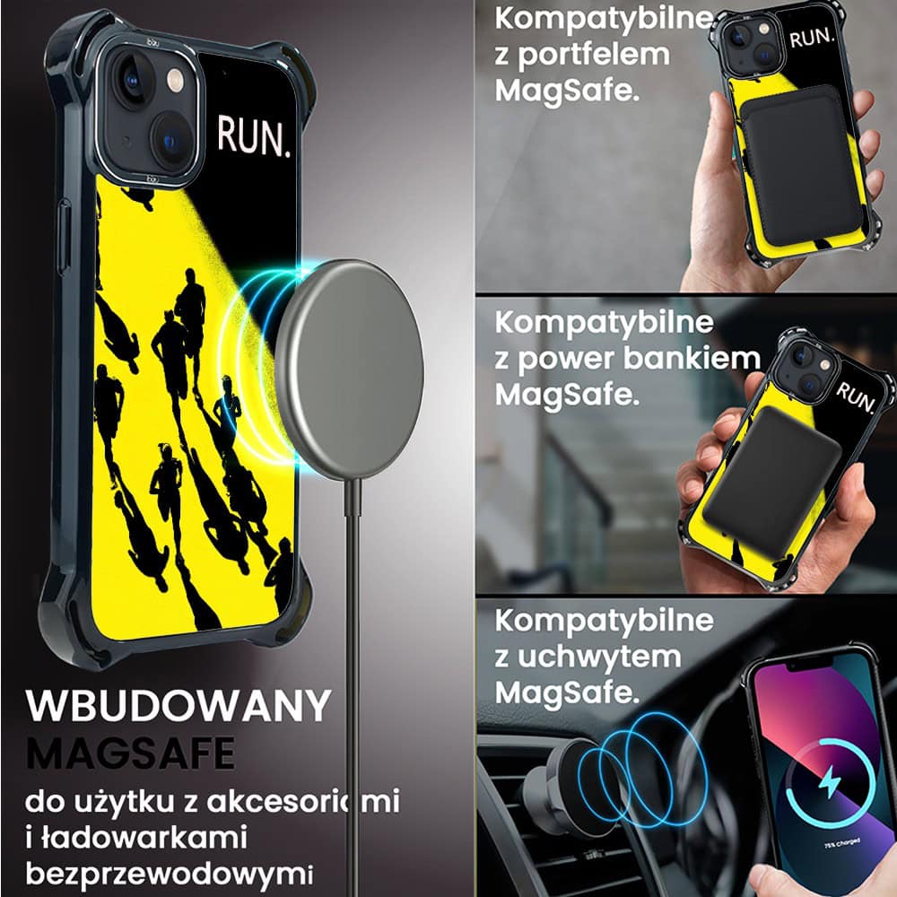 Etui do iPhone 13, Ibizu DropGuard Ultra z MagSafe, Move, Bieg Mistrzów (8)