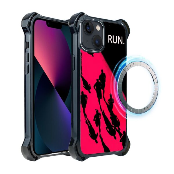 Etui do iPhone 13, Ibizu DropGuard Ultra z MagSafe, Move, Nocny maraton (3)