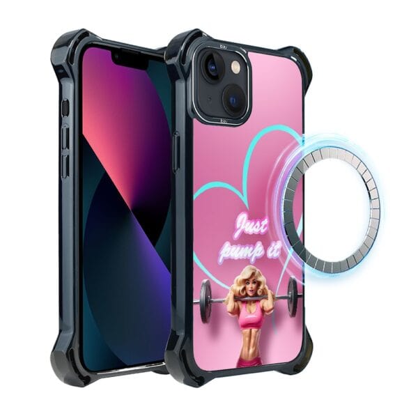Etui do iPhone 13, Ibizu DropGuard Ultra z MagSafe, Move, Pump it love (3)