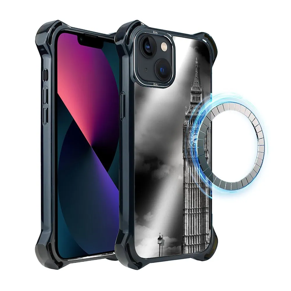 Etui do iPhone 13, Ibizu DropGuard Ultra z MagSafe, Noir City, Big Ben (3)