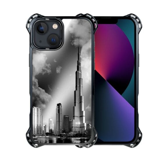 Etui do iPhone 13, Ibizu DropGuard Ultra z MagSafe, Noir City, Burj Khalif (1)